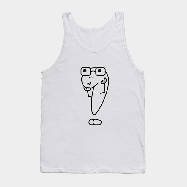 Big question line art Tank Top by LizaAdler